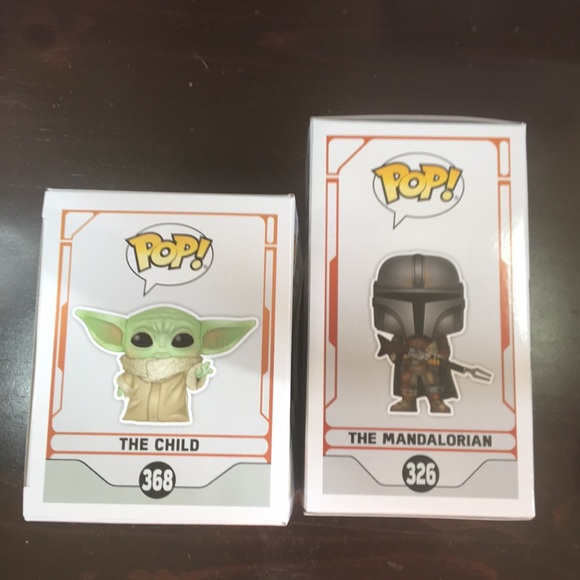 368 Star Wars The Child & 326 Mandalorian Funko - Picture 2 of 6